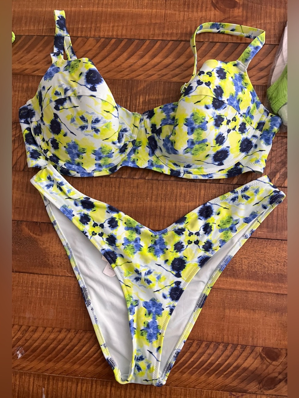 NWT Aerie FULL SET Lightly Lined Underwire Top + Cheeky Bottom - Sz 38D / L